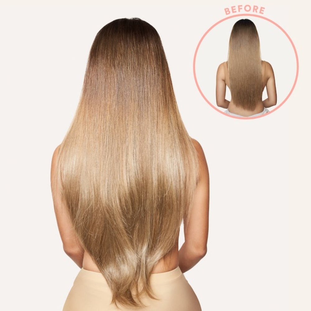 Never worn .. u clip hair extension